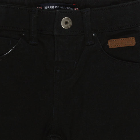 TERRE DE MARINS Light Black Boys Cotton Pants