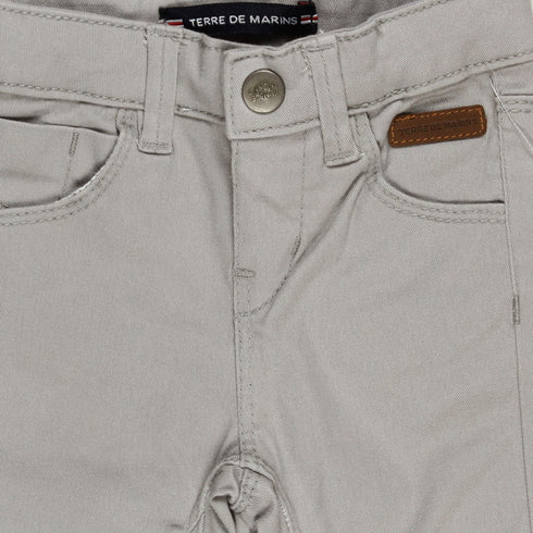 TERRE DE MARINS Light Grey Boys Cotton Pants