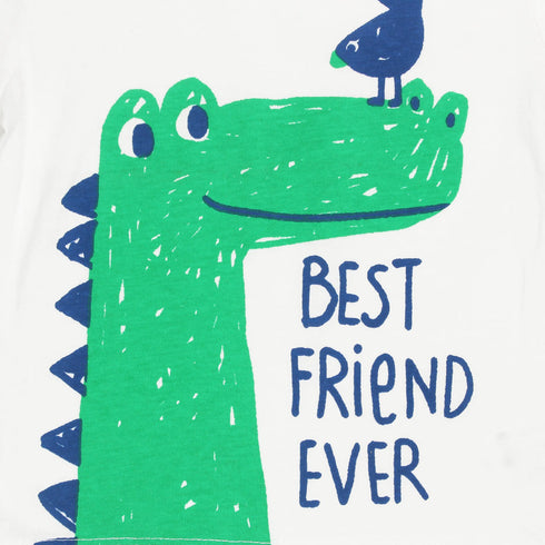 TEX Best Friend Ever White Girls Cotton T shirt