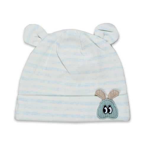 THE Lovely Blue And White Striped Unisex Rabbit Cap