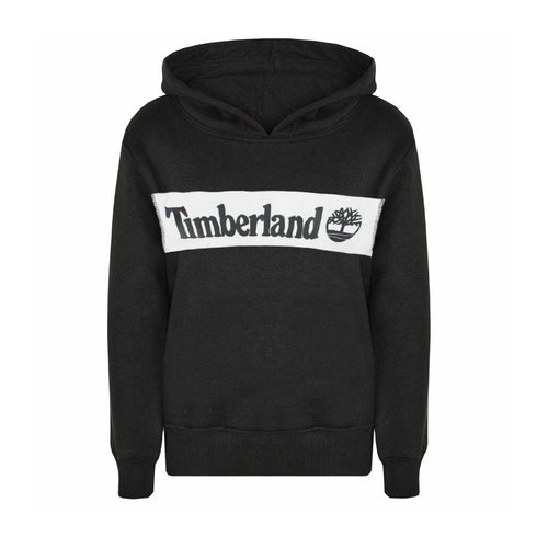 TIMBERLAND Side Pocket Black Boys Cotton Fleece Hoodie