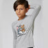 TOM And JERRY Grey Boys Cotton T shirt