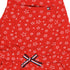 (Minor B) TOMMY HILFIGER All Over Printed Red Girls Cotton Terry Dungaree