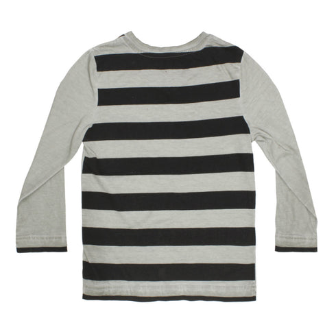 TOPOLINE Skate Board Print Grey Boys Premium Cotton Tshirt