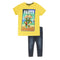 TRN Party Summer Yellow Boys Premium Cotton T shirt 2 Piece Set