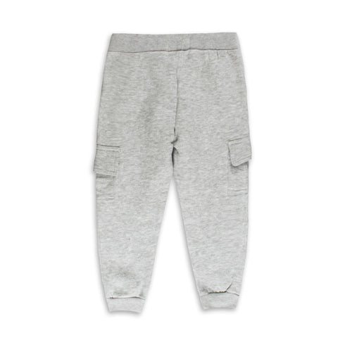 TRUE RELIGION Side Pocket Grey Boys Cotton Fleece Trouser