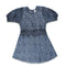 TWEENS And TEENS All Over Flower Dark Blue Frock