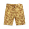 TWEENS And TEENS All Over Palm Tree Print Brown Cotton Shorts