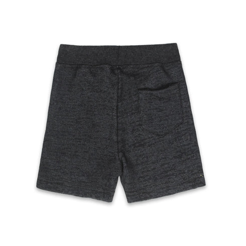 TWEENS & TEENS Black Boys Cotton Terry Shorts