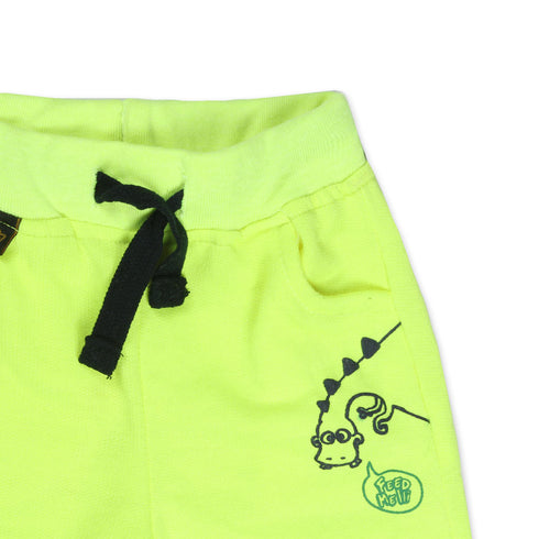 TWEENS & TEENS Green Boys Cotton Terry Shorts