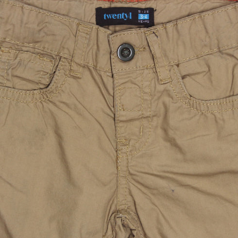 TWENTY 4 Brown Boys Cotton Pants