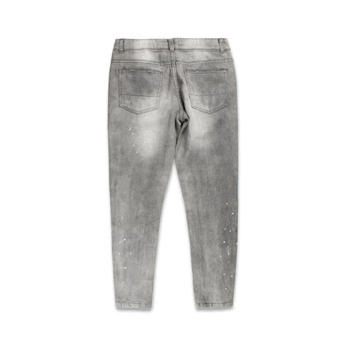 TWENTY4 Heavily Ripped White Dots Grey Boys Denim Jeans