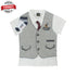 WEENY Kids Waistcoat White Boys Cotton 5 Piece Set