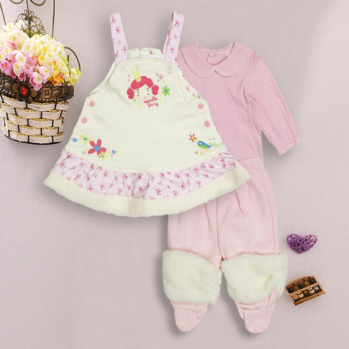 SWEETY Flower Girl Face Off White 3 Piece Set