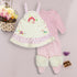 SWEETY Flower Girl Face Off White 3 Piece Set