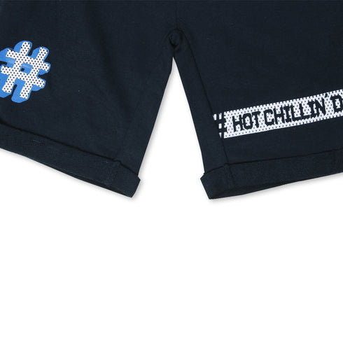 Y F K Blue Boys Cotton Terry Short