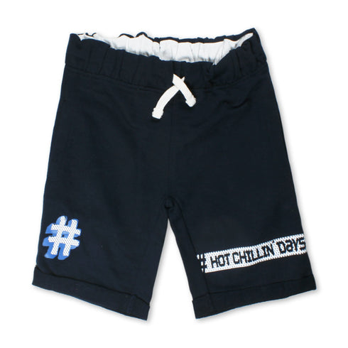Y F K Blue Boys Cotton Terry Short