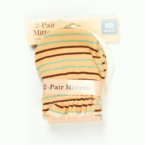 Yellow Stripes 2 Pair Mittens