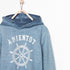 ZARA A Bientot Light Blue Boys Cotton Terry Hoodie