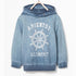 ZARA A Bientot Light Blue Boys Cotton Terry Hoodie