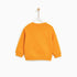 ZARA BABY Tiger Face Print Yellow Boys Cotton Fleece Sweat Shirt