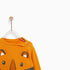 ZARA BABY Tiger Face Print Yellow Boys Cotton Fleece Sweat Shirt