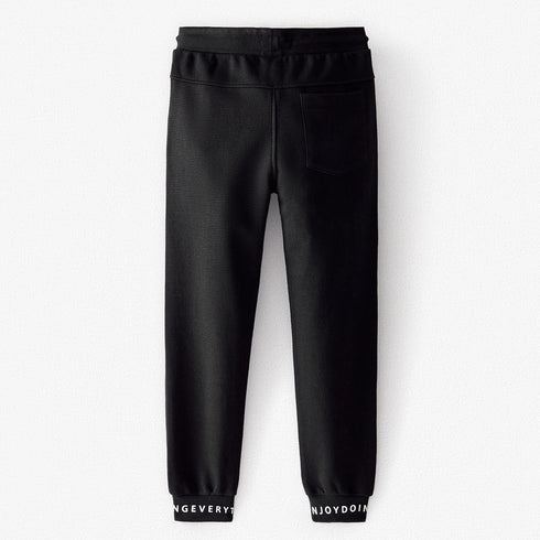 ZARA Black Boys Cotton Terry Trouser