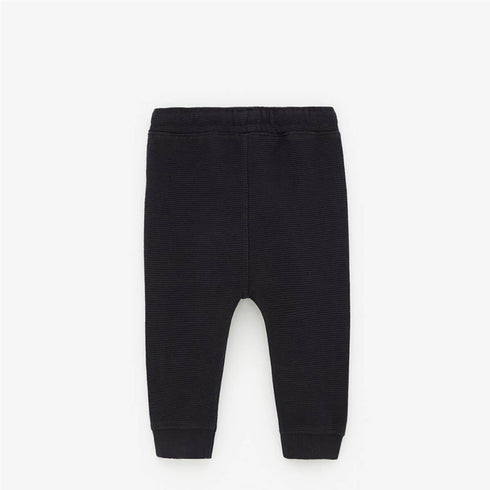 ZARA Black Boys Cotton Terry Trouser
