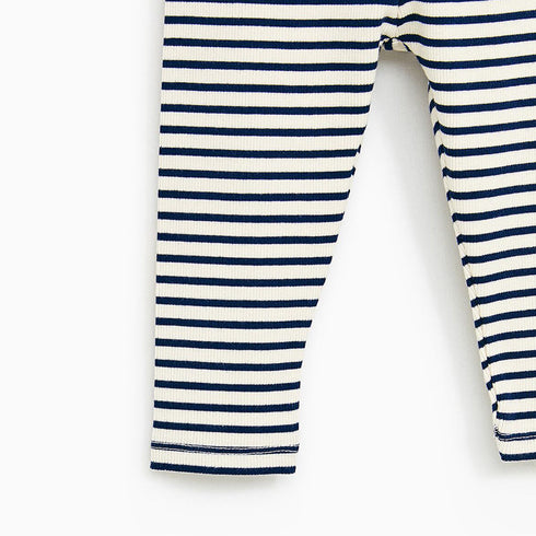 ZARA Blue And White Stripes Pocket Unisex Cotton Trouser