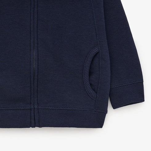 ZARA Blue Boys Cotton Fleece Hoodie