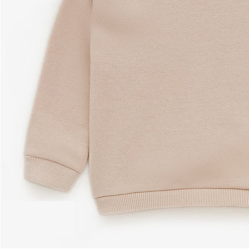 ZARA Bow Pink Girls Cotton Terry Sweat Shirt