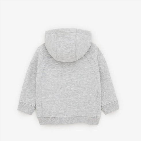 ZARA Boys Grey Cotton Terry Hoodie