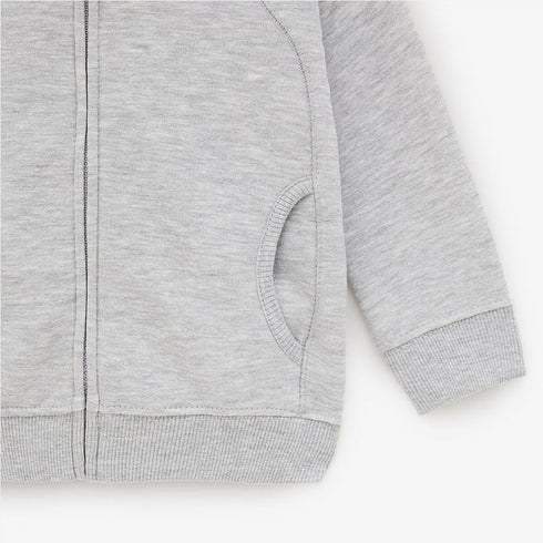 ZARA Boys Grey Cotton Terry Hoodie