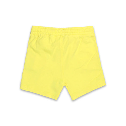 ZARA Keep Moving Yellow Boys Cotton Terry Shorts