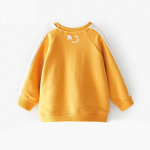 ZARA Keep Ready Yellow Boys Cotton Terry Sweat Shirt