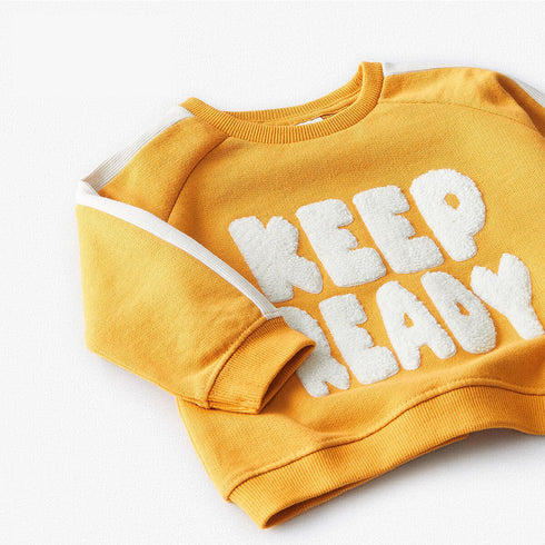 ZARA Keep Ready Yellow Boys Cotton Terry Sweat Shirt