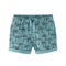 ZARA Palm Tree Blue Boys Cotton Terry Burmuda Shorts (Cut label)