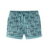 ZARA Palm Tree Blue Boys Cotton Terry Burmuda Shorts (Cut label)