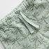 ZARA Palm Tree Light Green Boys Cotton Terry Burmuda Shorts(Cut label)