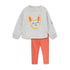 ZARA Rabbit Grey Girls Cotton 2 Piece Set