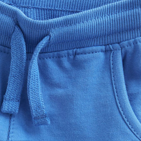 ZARA Team League Blue Boys Cotton Terry Shorts (Cut Label)