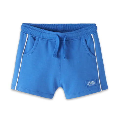 ZARA Team League Blue Boys Cotton Terry Shorts (Cut Label)