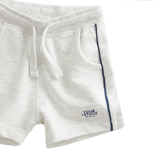ZARA Team League Light Grey Boys Cotton Terry Shorts (Cut Label)