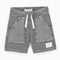 ZARA White Patch Grey StripeBoys Cotton Terry Short