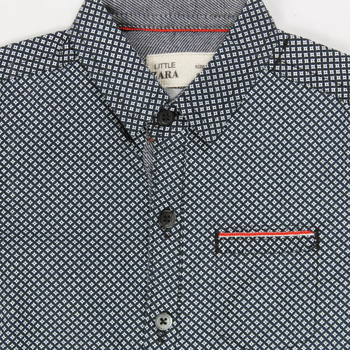 ZRA Blue Boys Check Shirts