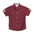 ZRA Maroon Boys Cotton Shirt 2 Piece Set