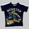 Little Rebel Monster Crusher Boys Blue Tshirt