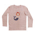 KIDS Fish Girl Baby Pink Girls Premium Cotton Tshirt