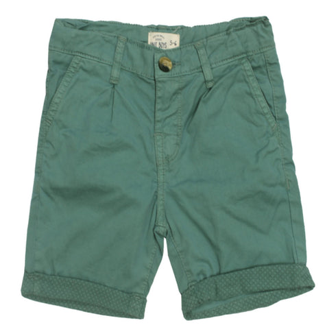 UNIT BOYS Light Green Boys Cotton Short