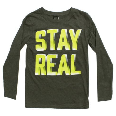 CHAPTER YOUNG Stay Real Premium Cotton Tshirt